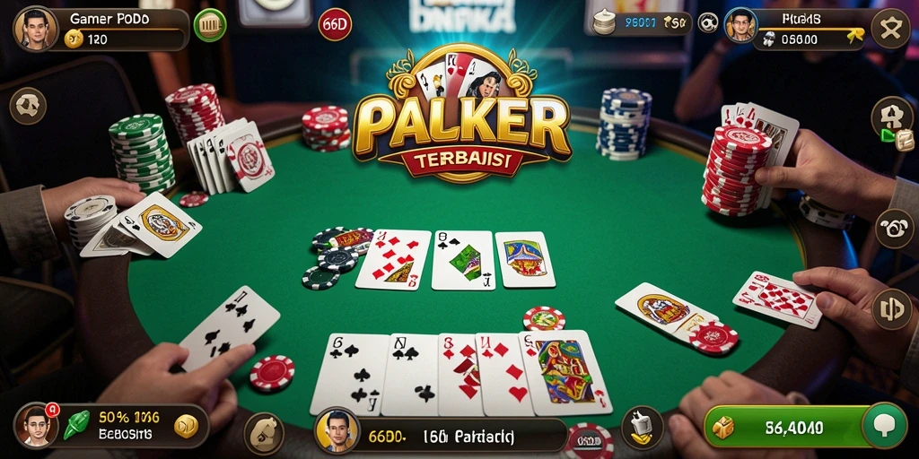 Gameplay seru di 66D dengan kartu Poker menantang.