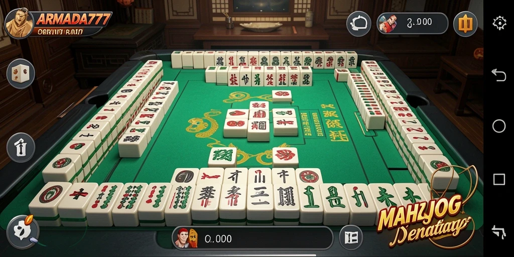 Tampilan gameplay menarik dari ARMADA777 dengan Mahjong yang menantang.