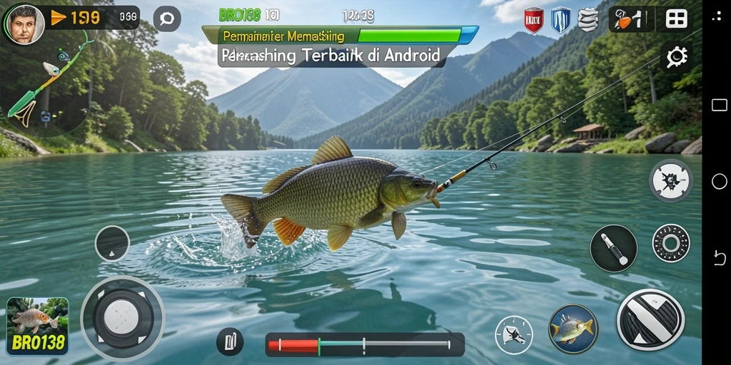 Tampilan gameplay memancing BRO138 yang menakjubkan dan realistis.
