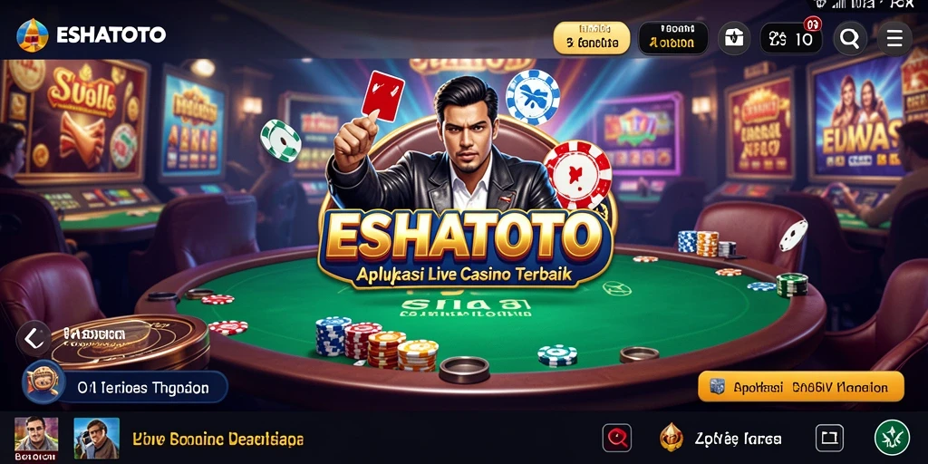 Tampilan gameplay Live Casino yang menarik dan interaktif di ESHATOTO.