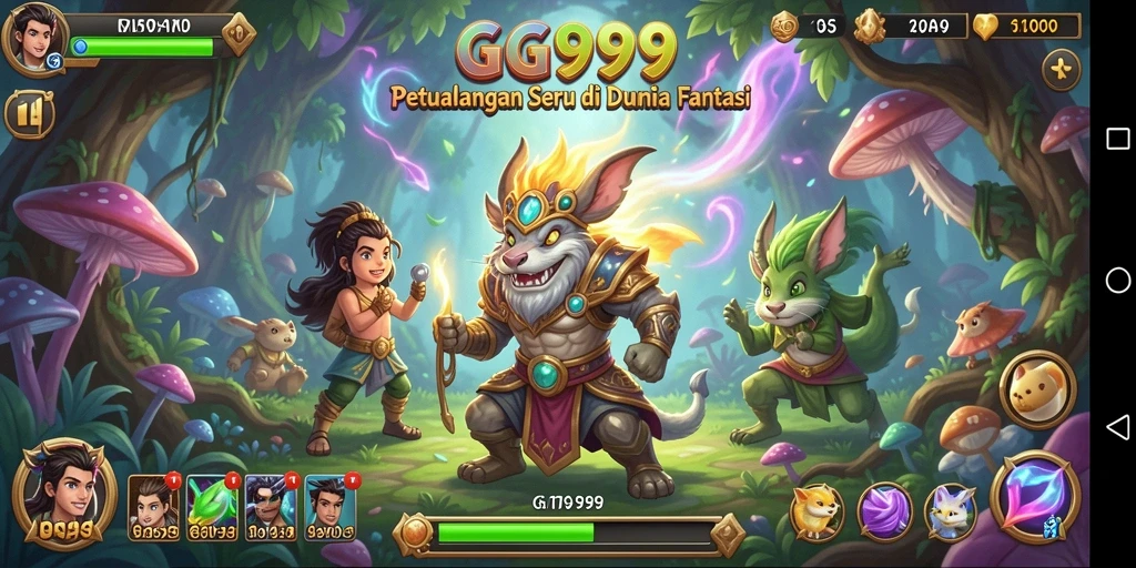 Screenshot gameplay GG999 menampilkan aksi petualangan yang mendebarkan.