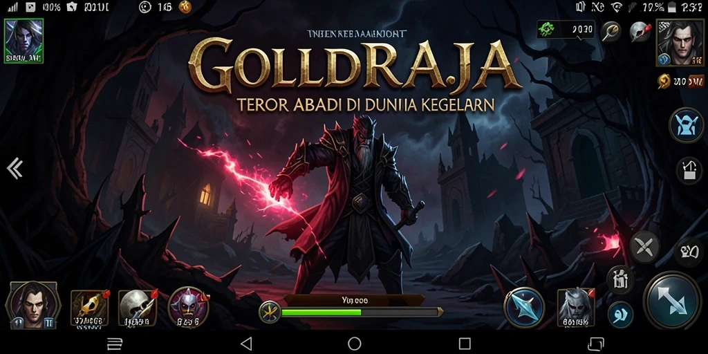 Tangkapan layar gameplay <strong>GOLDRAJA</strong> menampilkan suasana horor yang mendalam dan menakutkan.