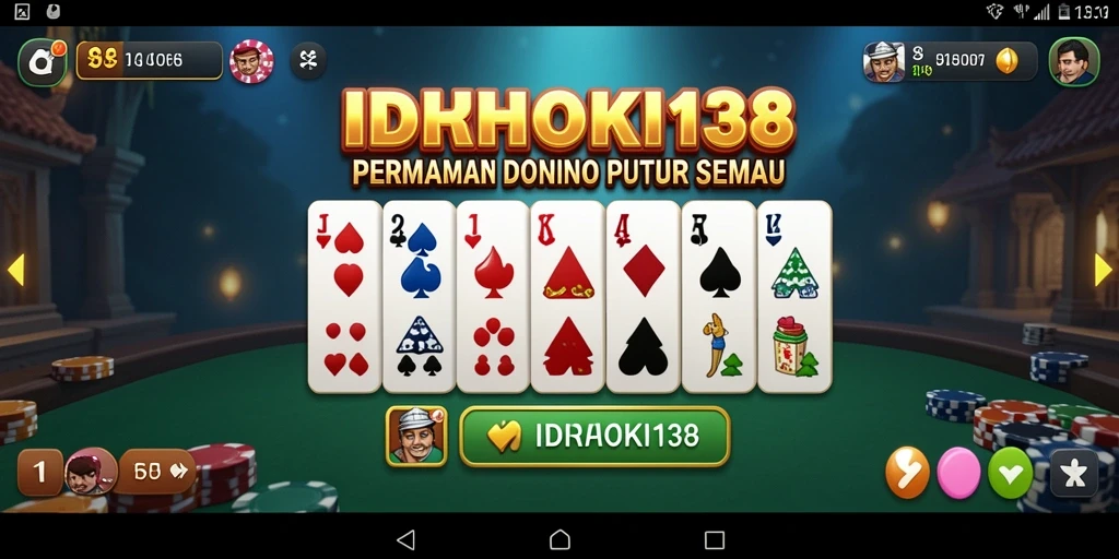 Skrinsut permainan domino IDRHOKI138 yang penuh aksi dan strategis.