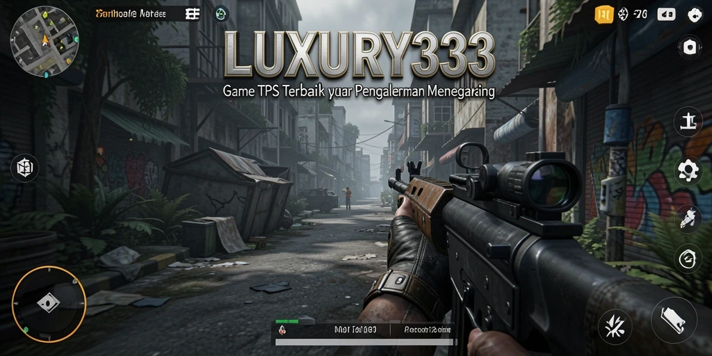 Screenshot LUXURY333 yang menunjukkan aksi gameplay TPS yang mendebarkan.