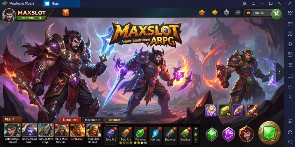 Tangkapan layar gameplay MAXSLOT saat beraksi dalam pertempuran seru.