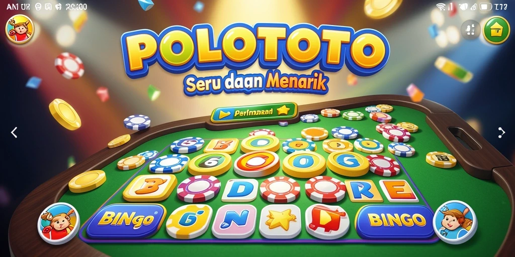 Screenshot gameplay <strong>POLOTOTO</strong> menampilkan suasana permainan Bingo yang seru.