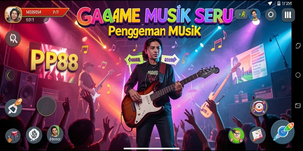 Screenshot gameplay PP88 menampilkan tantangan musik yang seru dan interaktif.