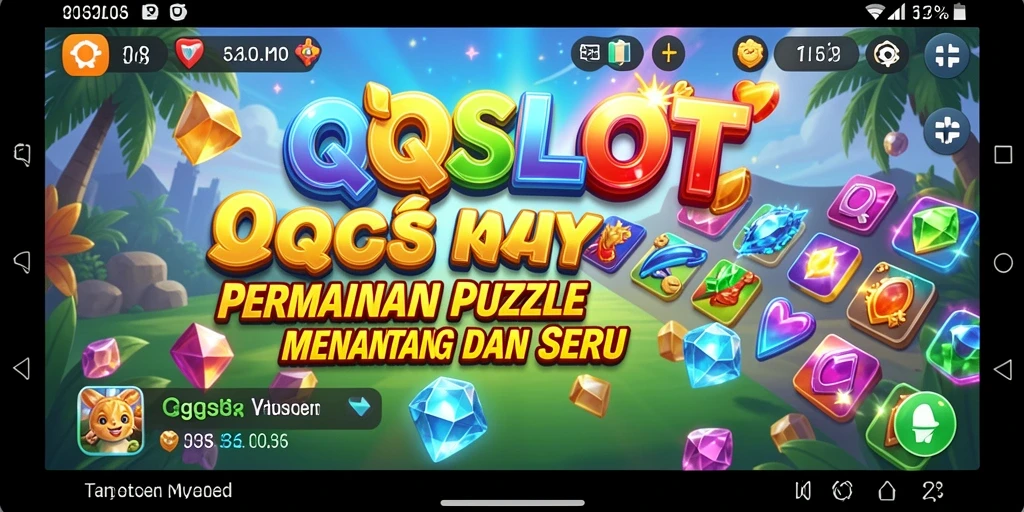 Tampilan gameplay seru dari QQSLOT dengan teka-teki menarik.