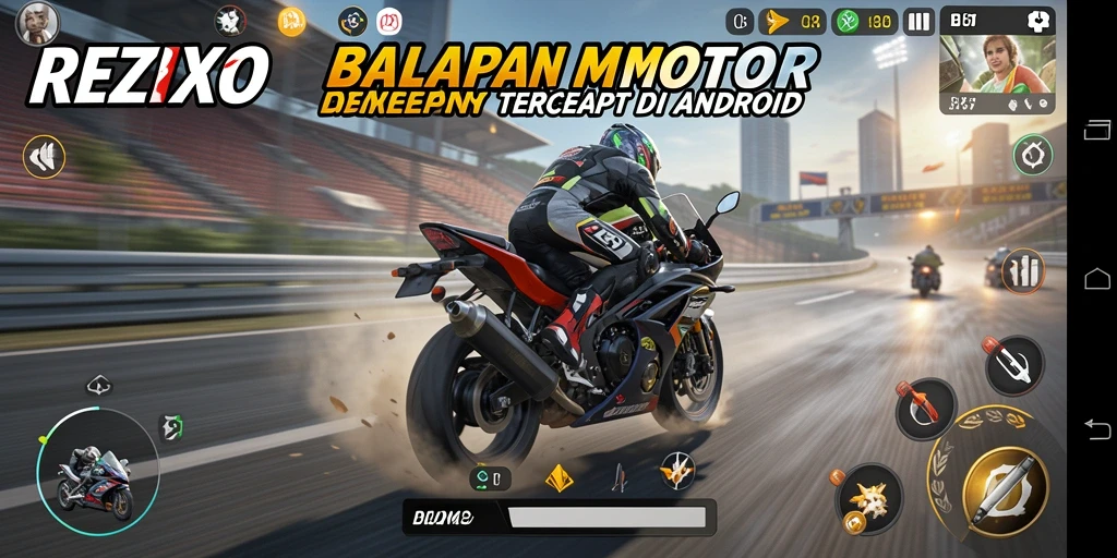 Gameplay seru dalam balapan motor dengan grafik menakjubkan.