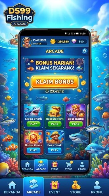 Tampilan utama aplikasi ds99 yang menarik.